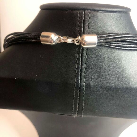 847 Vtg Mid Century Modern Brutalist 925 Sterling Silver Pendant Necklace Isreal - Picture 3 of 3